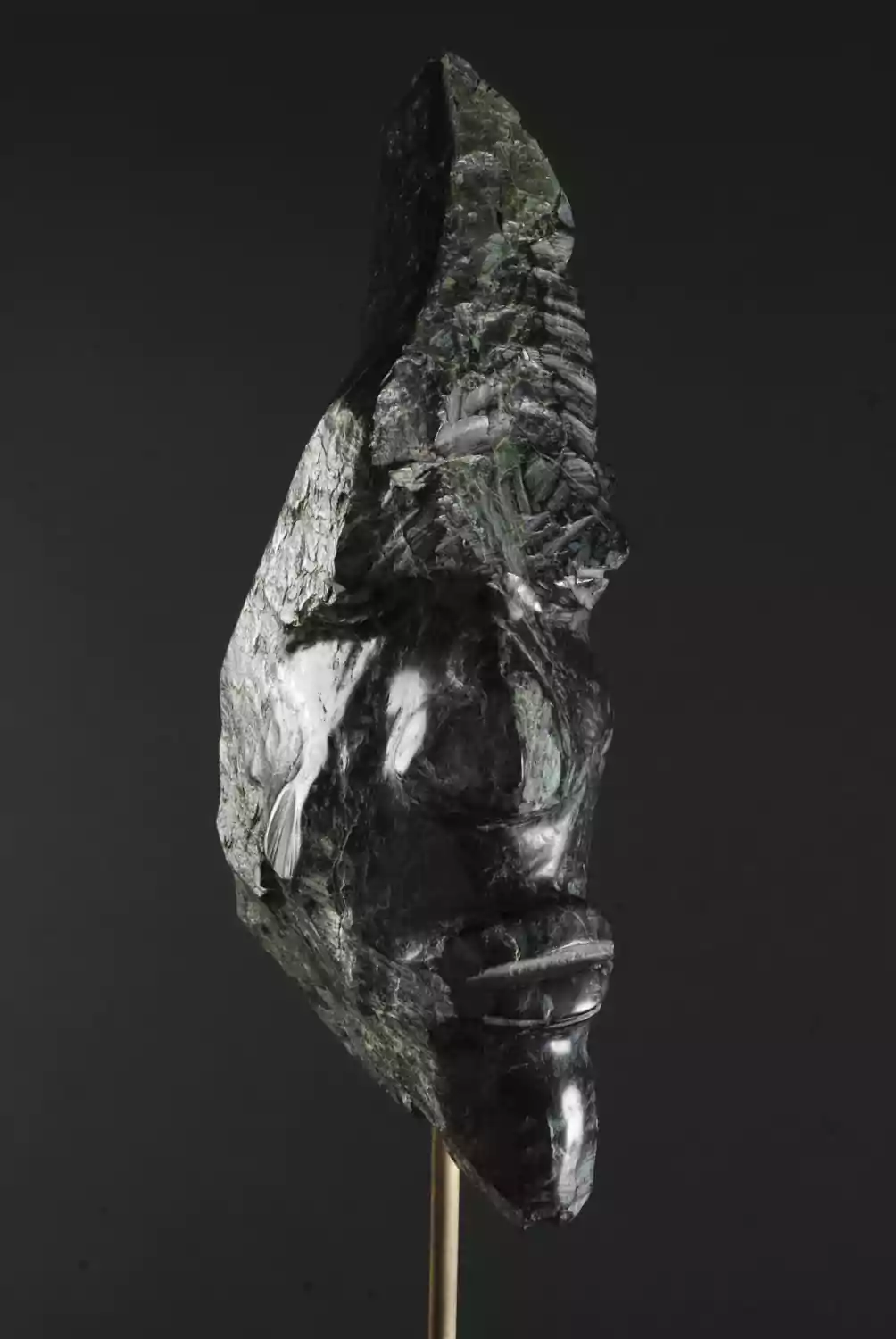 Sculpture Philippe Ardy "Gwen", Serpentine du Queyras (2010)