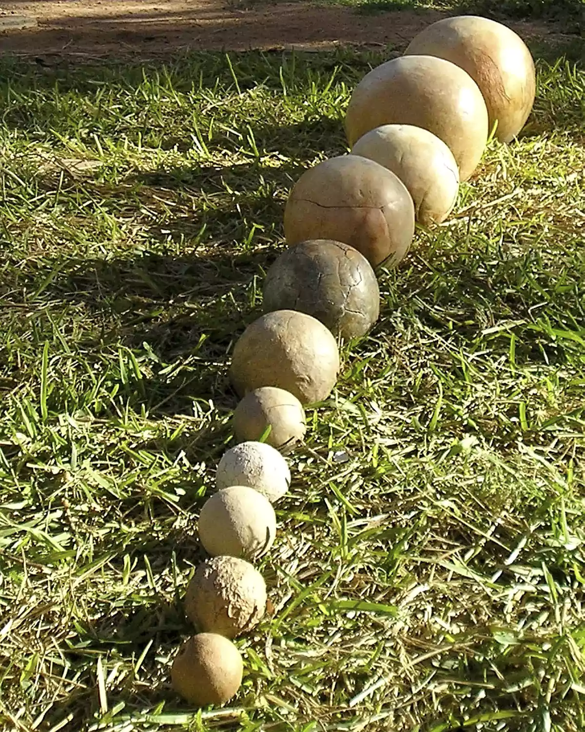 Sculpture Philippe Ardy "Sphères" Terre cuite, Timimoun (Sahara) (2006)