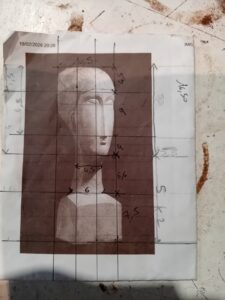 Modèle Modigliani Sculpture pierre