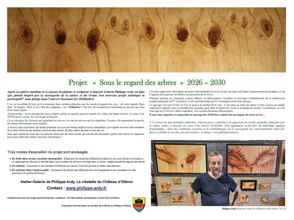 Cartel Installation Œilarbres Château d'Oléron 2026 Cartel Installation Œilarbres Château d'Oléron 2026